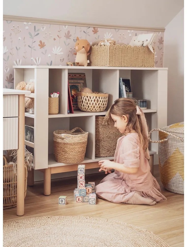 Bibliotecă pentru copii bej 120x40 cm Miloo – Pinio
