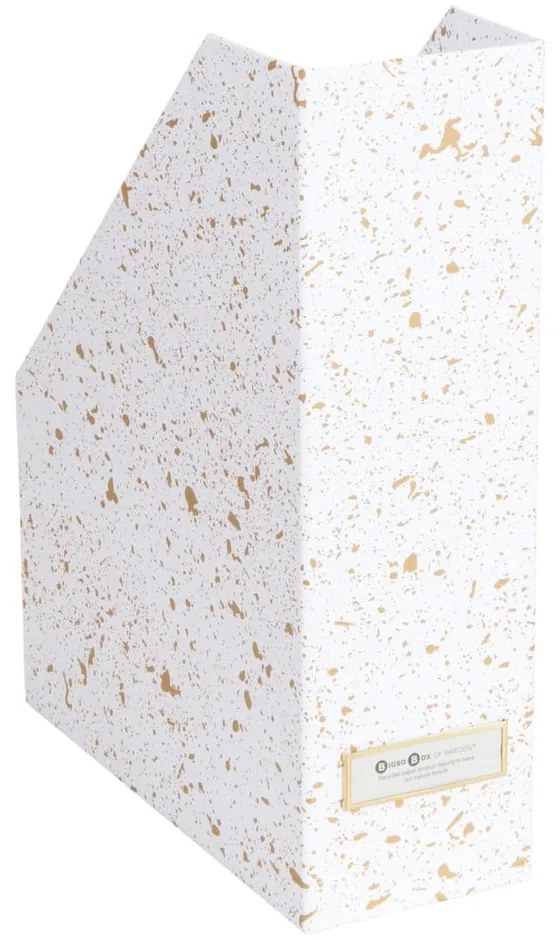 Organizator pentru documente Bigso Box of Sweden Estelle, alb-auriu