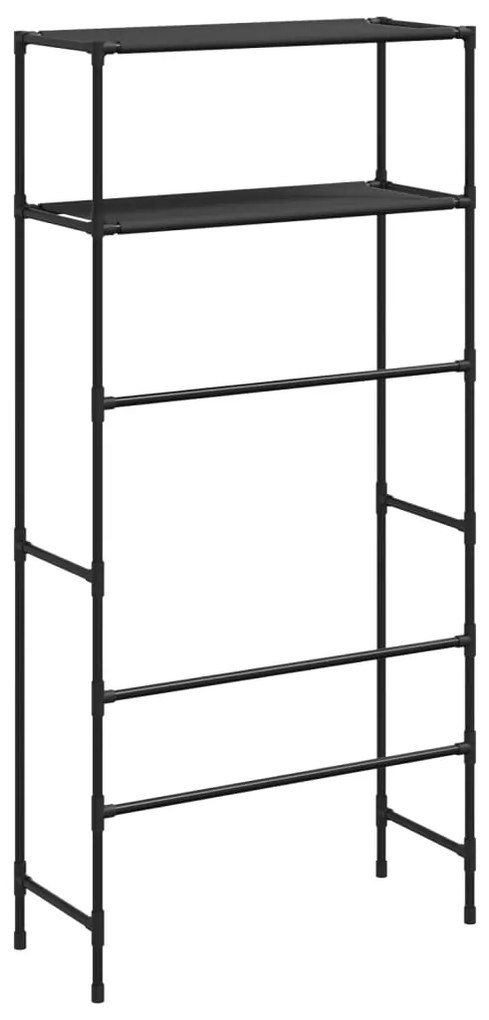 Suport depozitare 2 niveluri masina de spalat negru 69x28x143cm Negru