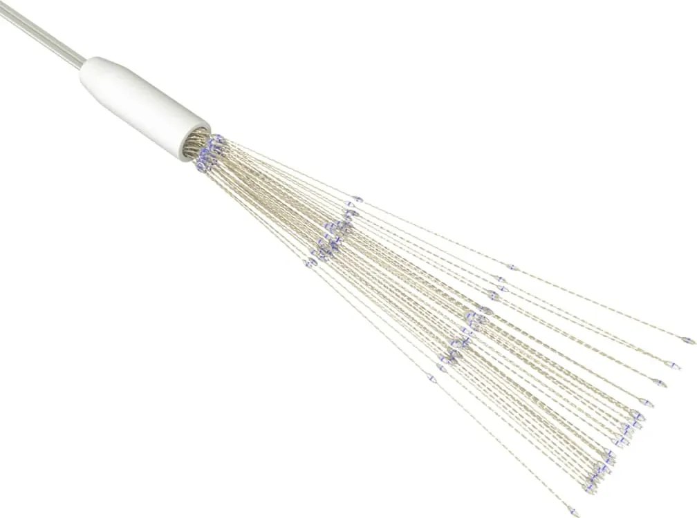 vidaXL Lampă cu artificii de Crăciun, 140 LED-uri, albastru, 20 cm
