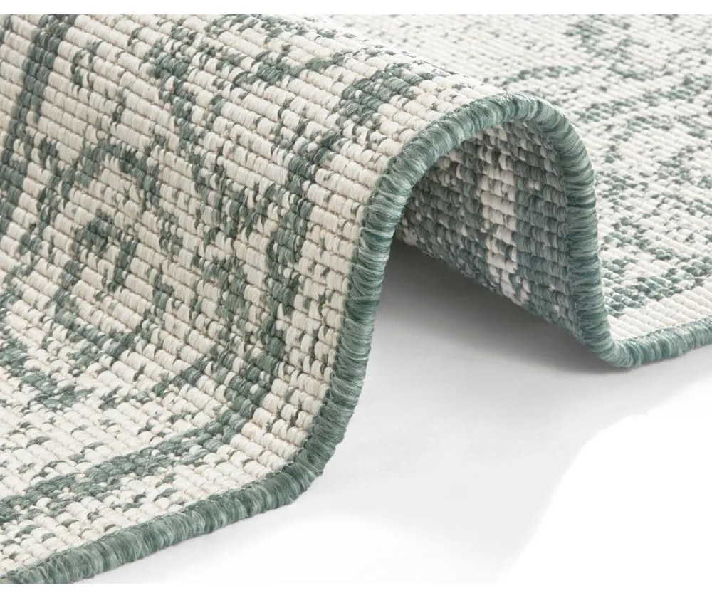 Covor adecvat pentru exterior NORTHRUGS Cebu, 120 x 170 cm, verde-crem