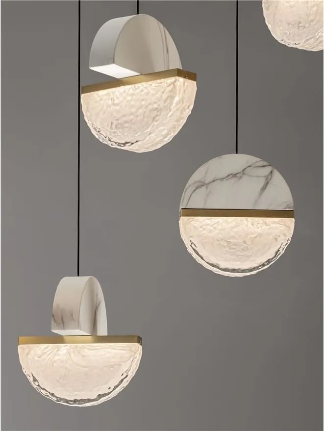 Lustra decorativa cu 8 pendule LED 2700K DORIN