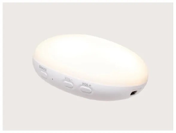 Pluș de îmbrățișat cu sunete și lumină Moonie iepuraș 2.0 organic rose