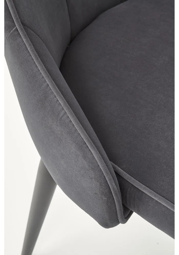 Scaun de bucaterie Marien, gri/negru