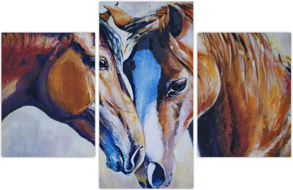 Tablou - Caii îndrăgostiți (90x60 cm)