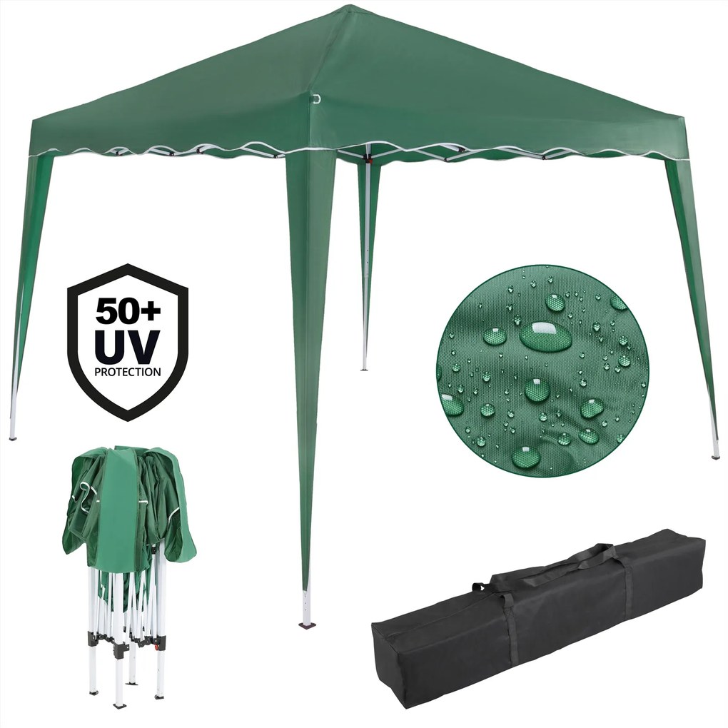 Deuba Foisor de gradina Capri 3x3 m - 2 pereti laterali - verde