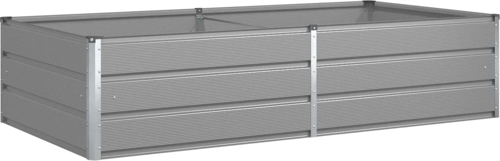 vidaXL Jardinieră Gri deschis 195 x 100 x 45 cm Oțel Galvanizat
