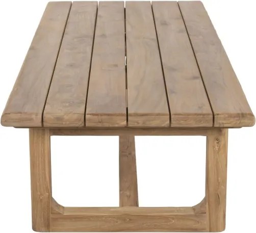 Măsuță de cafea din lemn masiv de teak, 180×70×40 cm, „Kayu"