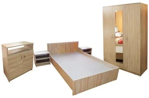 Dormitor Soft Sonoma cu pat 120x200 cm