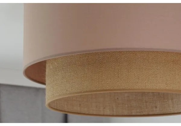 Plafonieră Duolla BOHO 1xE27/15W/230V d. 45 cm bej/maro