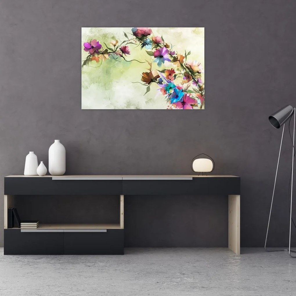 Tablou - Pictua cu flori (90x60 cm)