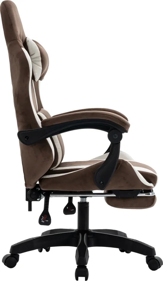 Scaun de birou/gaming, maro/alb, HOSPO