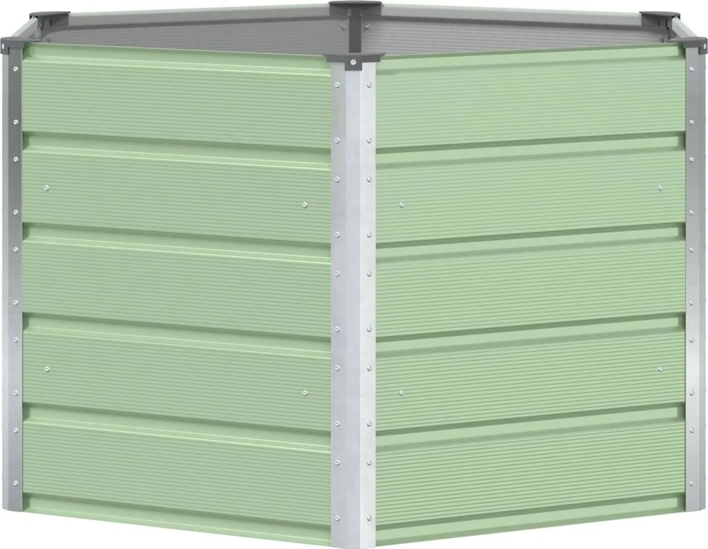 vidaXL Jardinieră Verde Pastel 129 x 129 x 75 cm Oțel