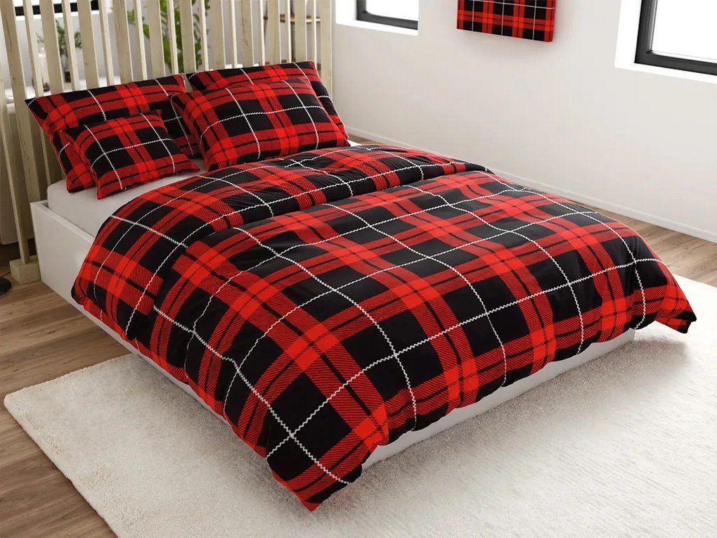 Lenjerie cocolino ALBURY rosie Dimensiune lenjerie de pat: 70 x 90 cm | 140 x 220 cm