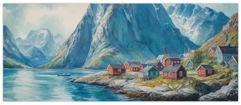 Tablou - Sat norvegian (120x50 cm)