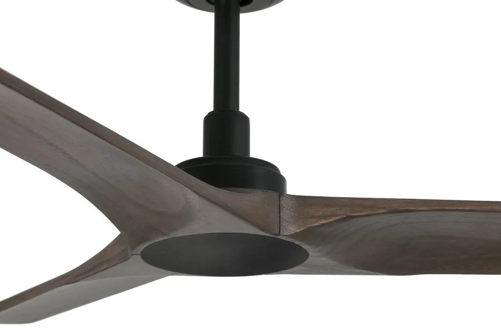 Ventilator de tavan cu telecomanda HEYWOOD S negru/stejar inchis