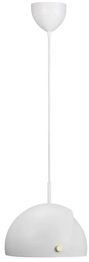 Lustra/Pendul metalic design nordic Align alb