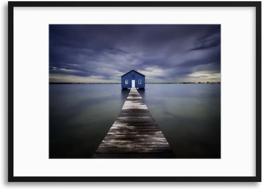 Imagine în cadru - The Blue Boatshed by Leah Kennedy 70x50 cm