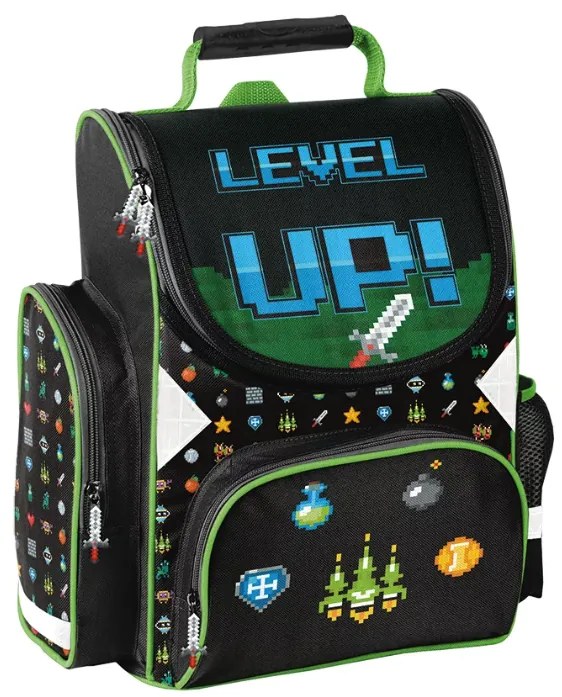 Set ghiozdan din 3 piese pentru băieți - Level Up!