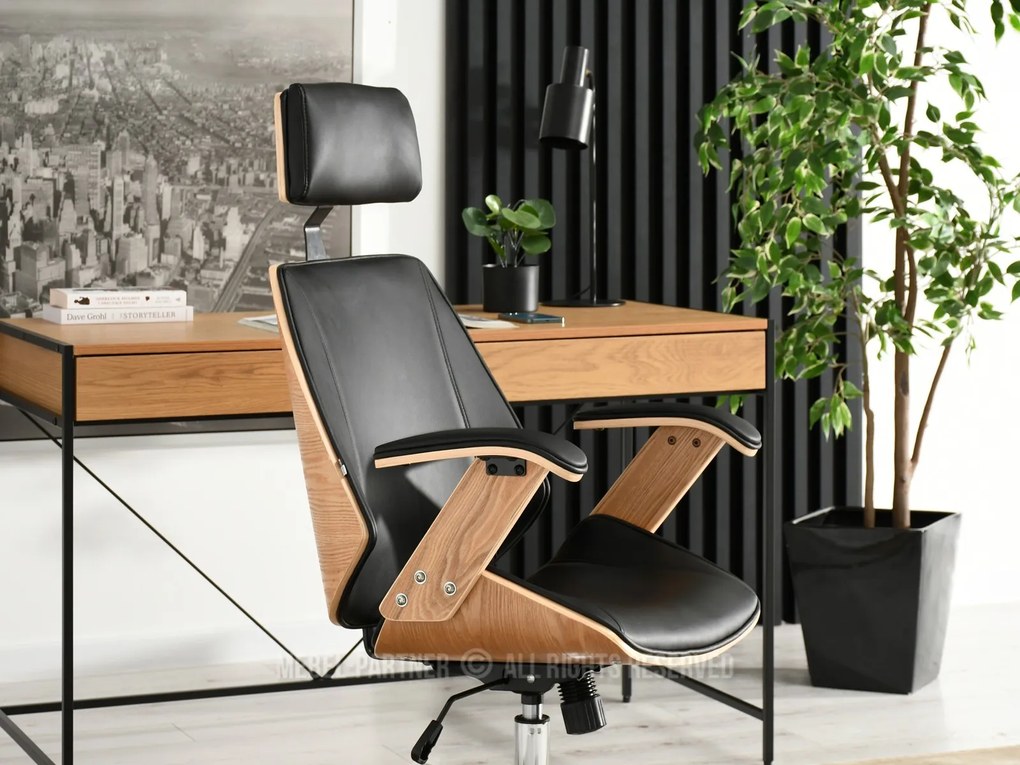 Fotoliu Franc (stejar negru + crom). Promo -18%. 1110506