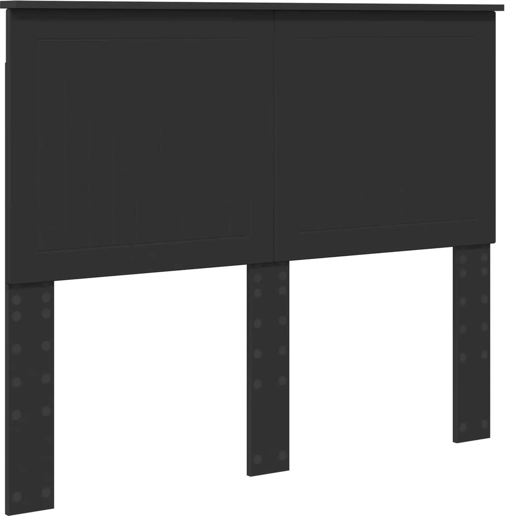 vidaXL Tăblie cap cu headboard Stejar Negru 120 cm Lemn compozit