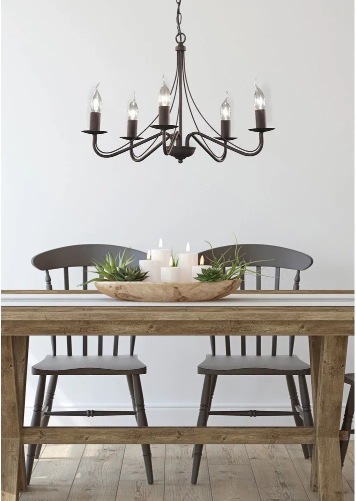 Lustră bronz din metal ø 55 cm Country – Reality