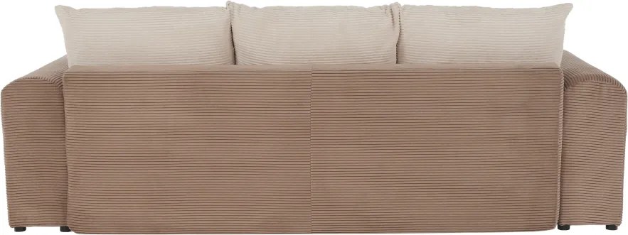 Canapea foarte spaţioasă, maro deschis, bej, crem, GILEN BIG SOFA