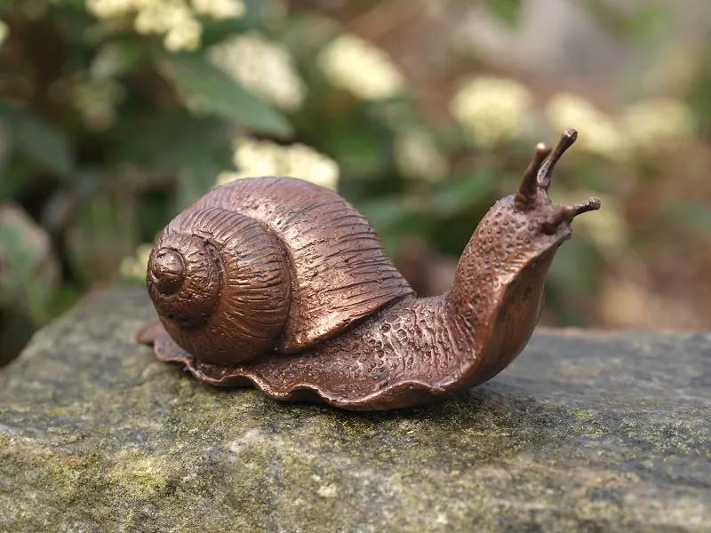 Statuie de bronz moderna Little snail 6x5x11 cm