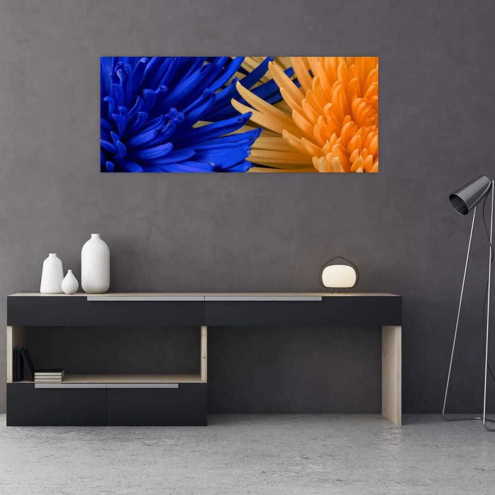 Tablou detailat cu flori (120x50 cm)