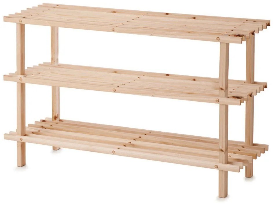 Pantofar din lemn cu 3 rafturi 80x26x49.5 cm