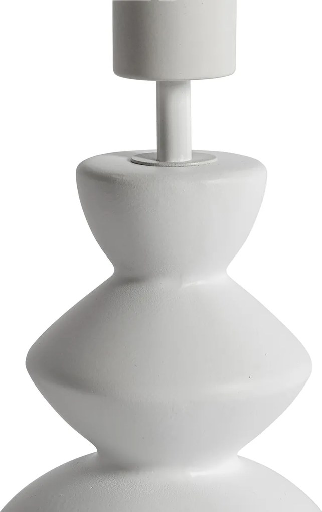 Lampă de masă de design cu abajur din catifea alb, verde cu aur 25 cm - Alisia