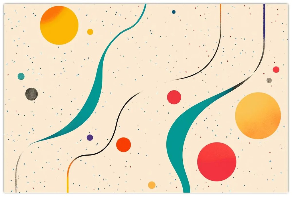 Tablou - Ilustrație colorată minimalistă (90x60 cm)