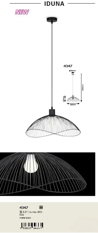 Pendul design industrial Iduna 4347 RX