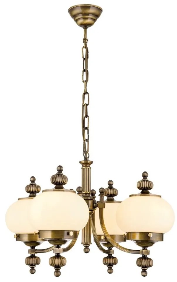 Lustra suspendata eleganta stil clasic Nostalgie 4L patina/ champagne