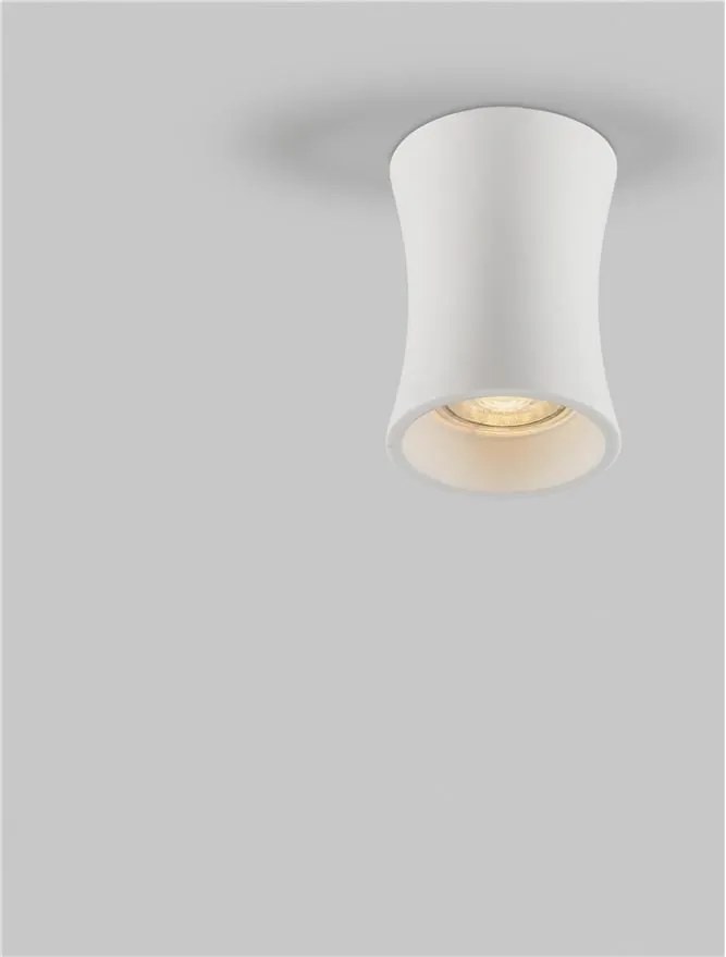 Spot aplicat design decorativ Ghips, PELIA alb