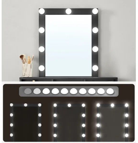 Masă de toaletă LADA neagră