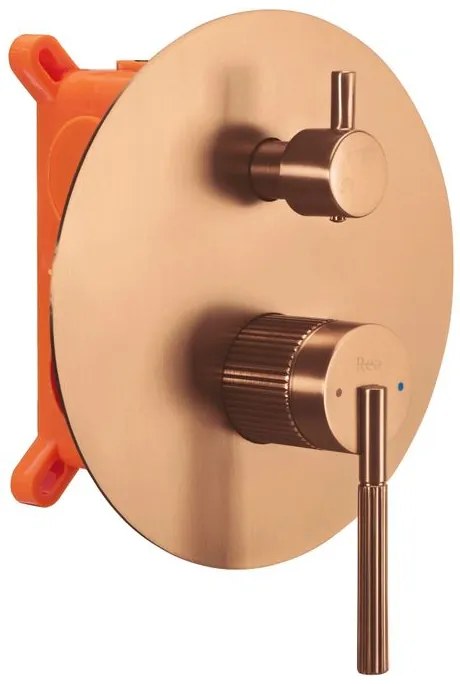 Set de dus incastrat Rea Argon cupru periat + BOX