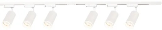 Spot pentru șină PIPE 6xGU10/10W/230V, alb