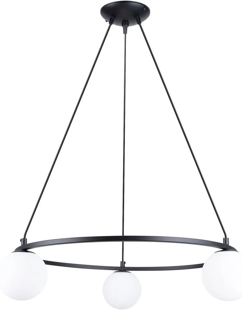 Sollux Lighting Yoli lampă suspendată 3x8 W negru SL.1213