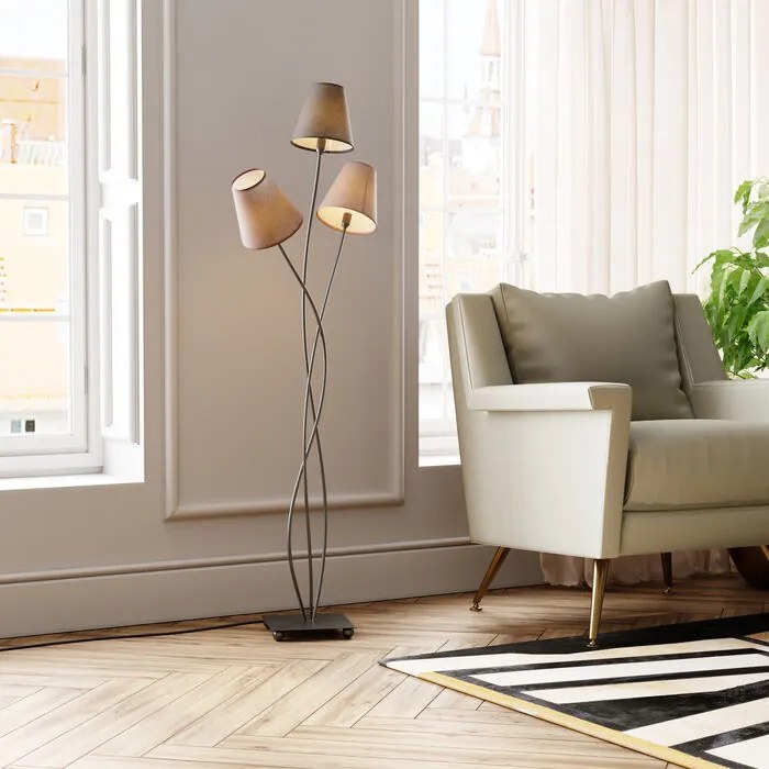Designul câinilor Lampă de podea Kare Design Flexible Mocca