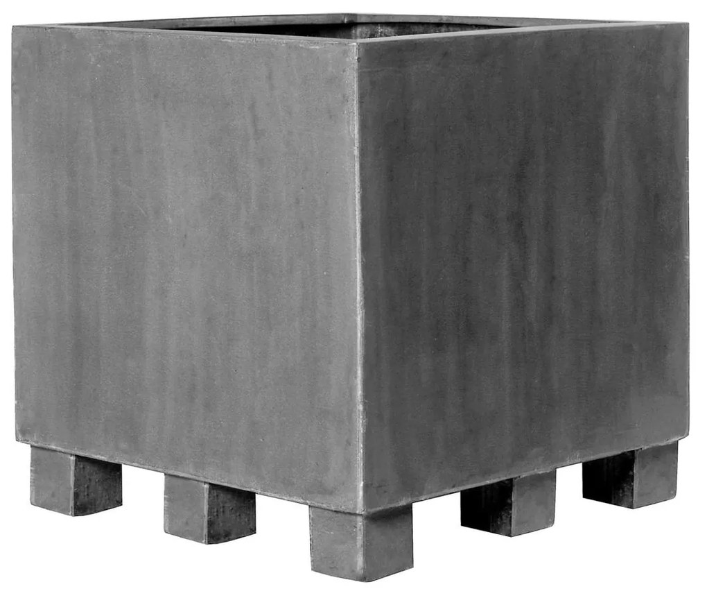 Jardiniera Jumbo cu picioare, culoare gri, dimensiuni multiple - PotteryPots Mărime: L - v. 70 cm, ⌀ - cm / v. 90 cm