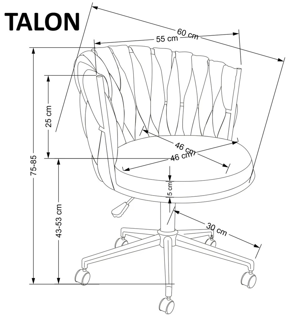 Scaun de birou Talon gri