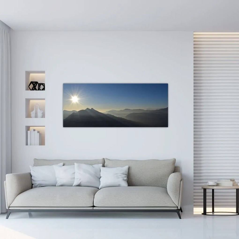 Tablou - Deasupra vârfurilor de munți (120x50 cm)