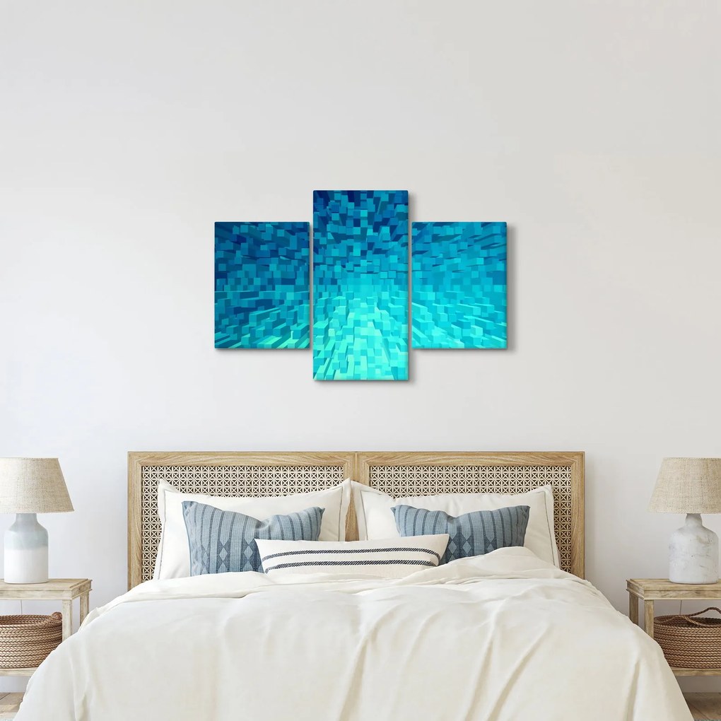 Tabloul - cuburi abstracte (90x60 cm)
