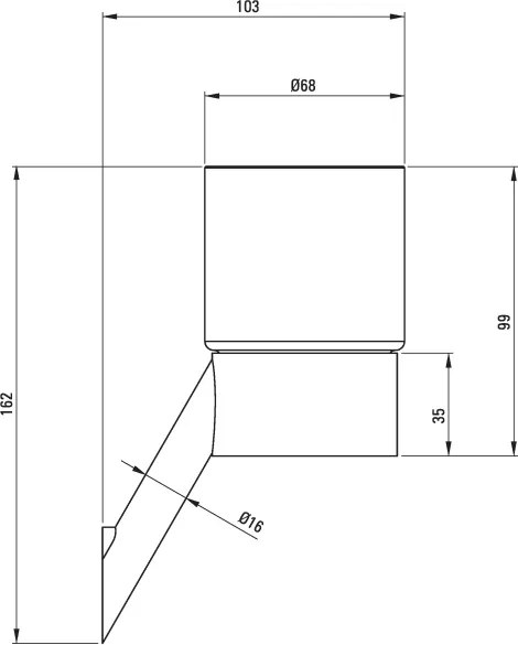 Silia Pahar, montare pe perete Finisaj: Oțel periat ADI_F911