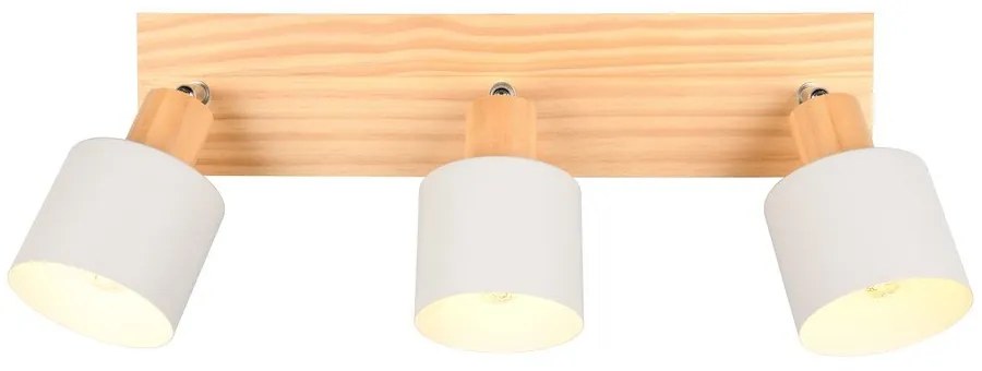 Spot alb/în culoare naturală ø 9 cm Shanti – Trio