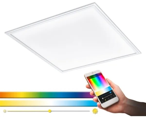 Corp de iluminat LED RGBW dimabil SALOBRENA-C LED/30,5W Eglo 96663 + telecomandă