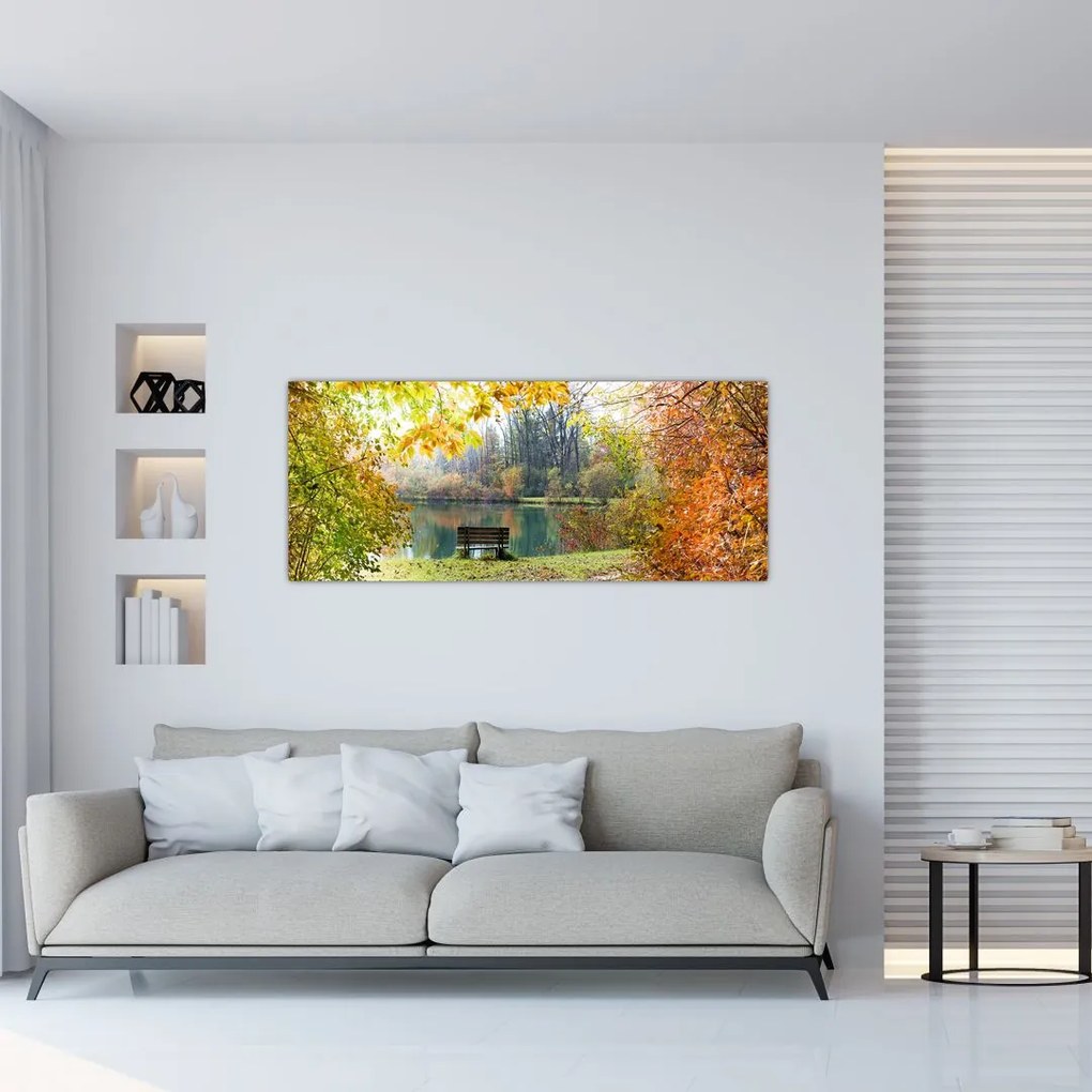 Tablou cu pescărie (120x50 cm)
