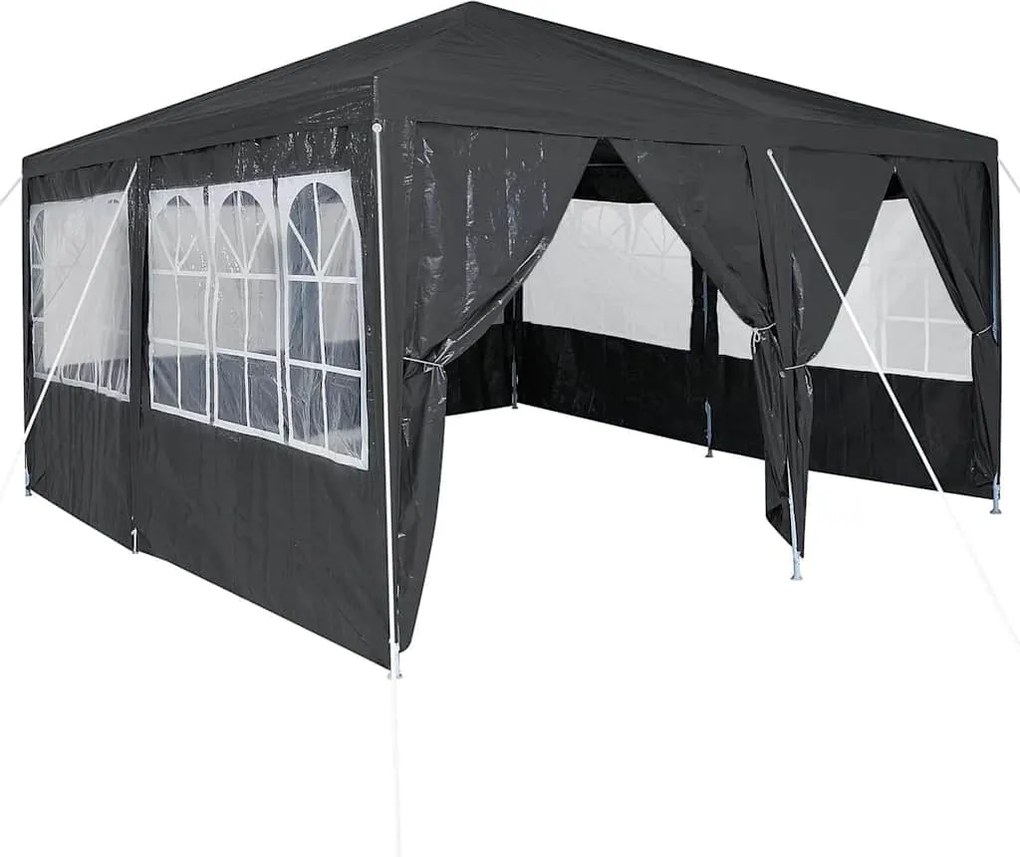 vidaXL Cort pentru Petreceri Antracit 400 x 400 x 266 cm Polietilenă