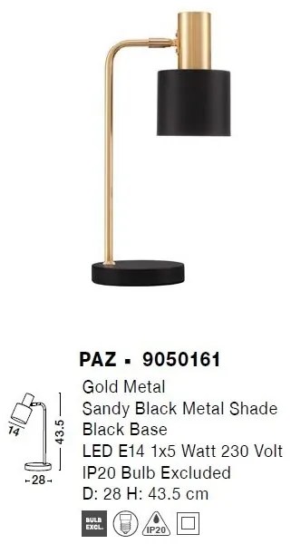 Veioza/Lampa de masa design modern minimalist PAZ